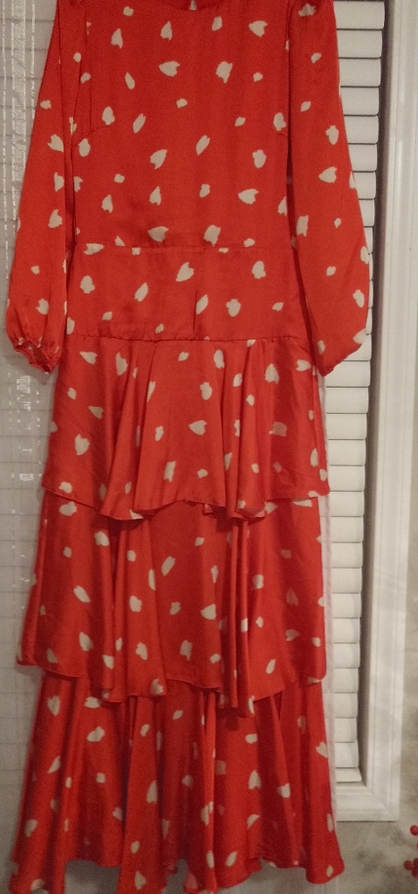 Red maxi dress